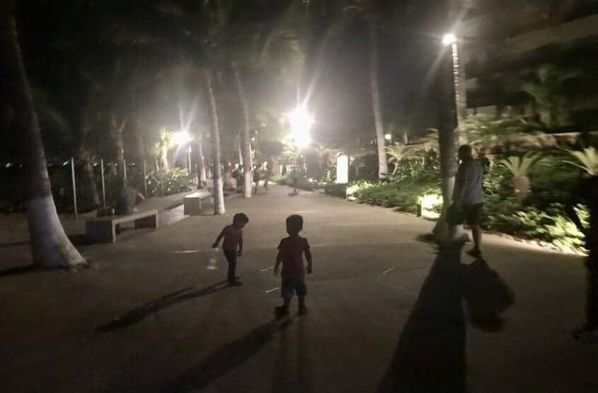 Malecon Boardwalk at night