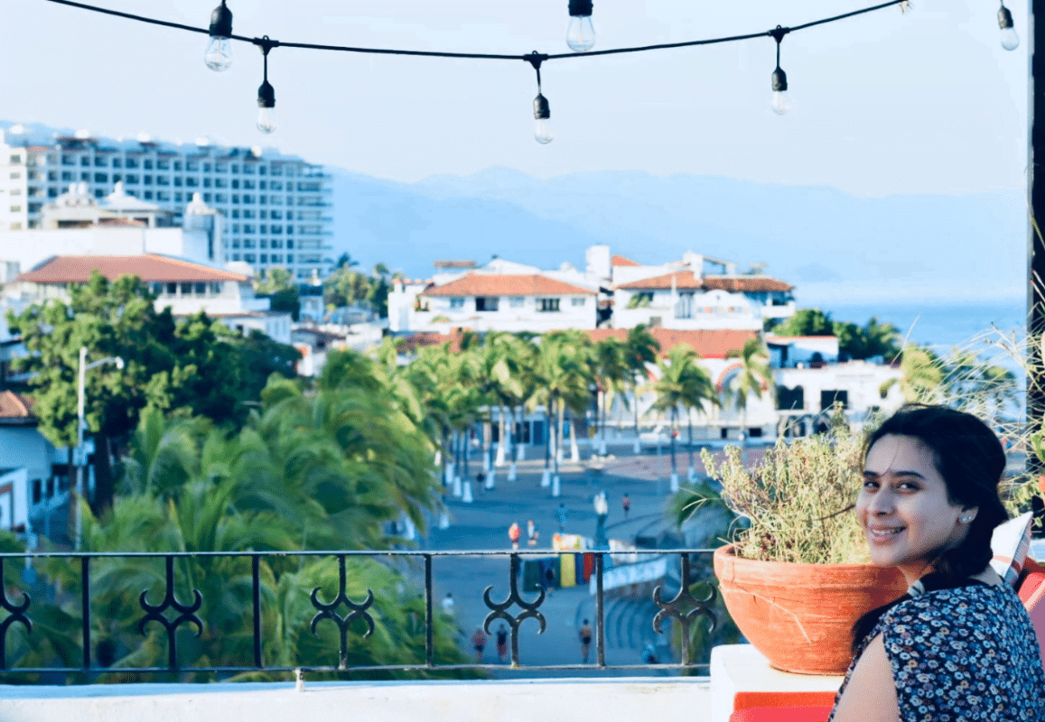 A rooftop view from our Airbnb in Puerto Vallarta.