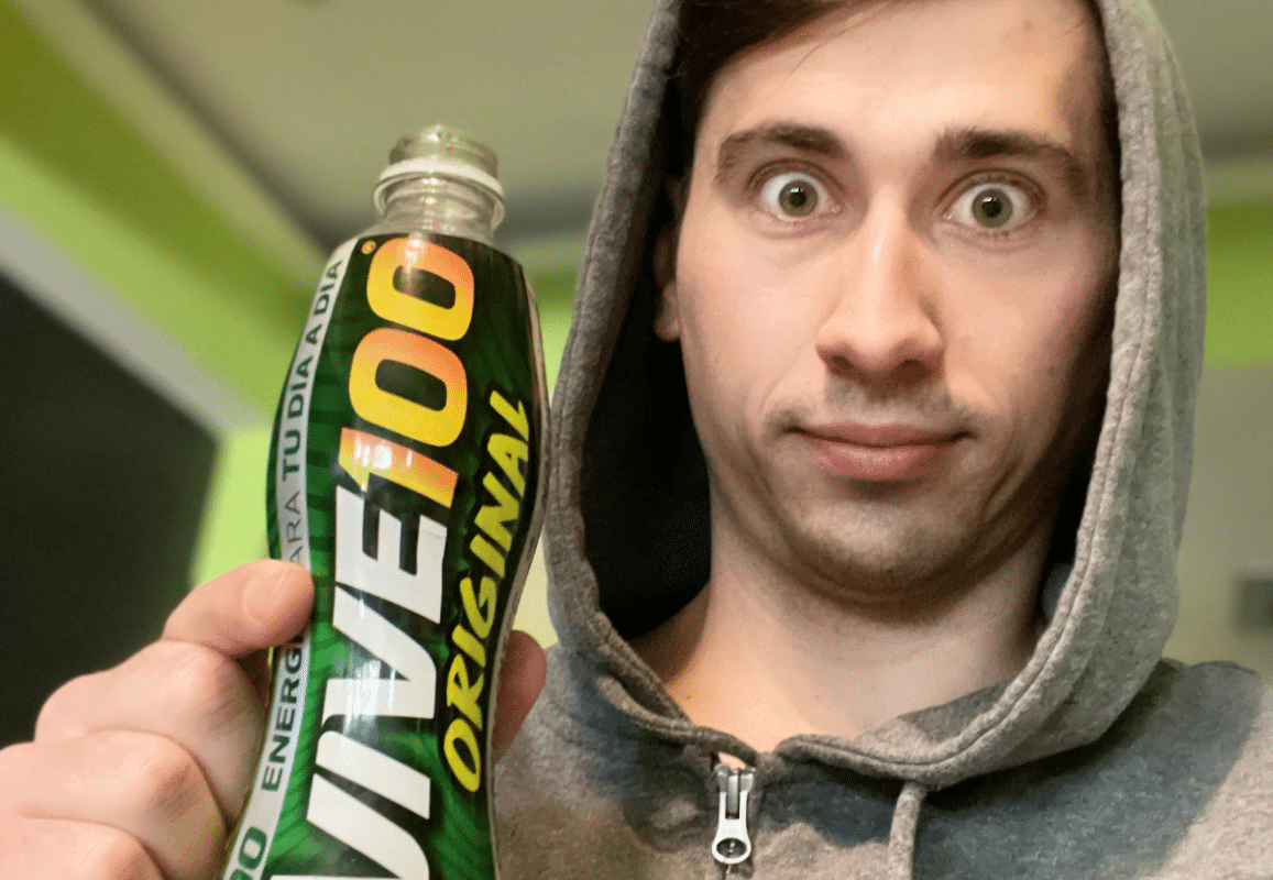 My favorite "budget" energy drink Vive100 in PV, Mexico.